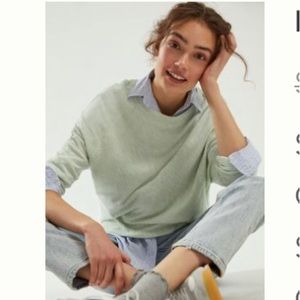 NWT. Anthropologie light pullover top. Color sky. Size medium.